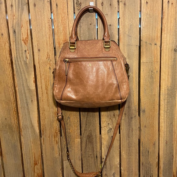 Elliott Lucca Brown Leather Satchel - Picture 2 of 14